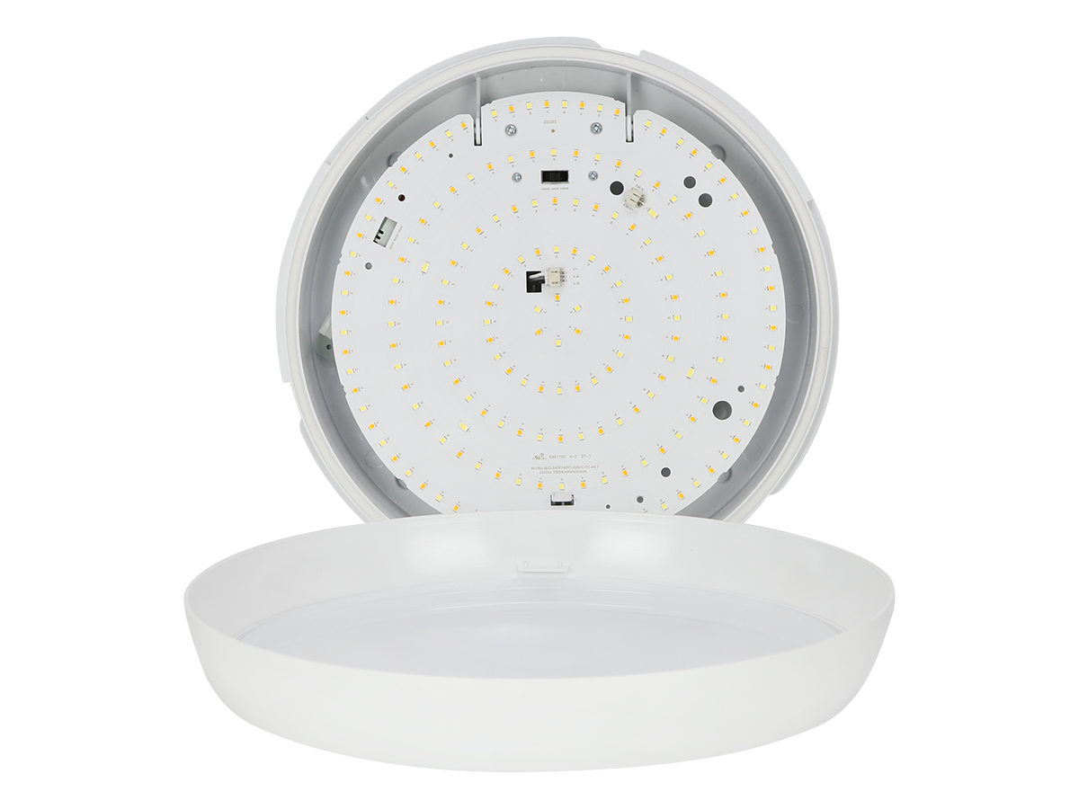 Plafonlamp LEDIS 3CCT(3K/4K/6K) 12/16W 1600lm rond IP65 wit PRIME bewegingssensor MV