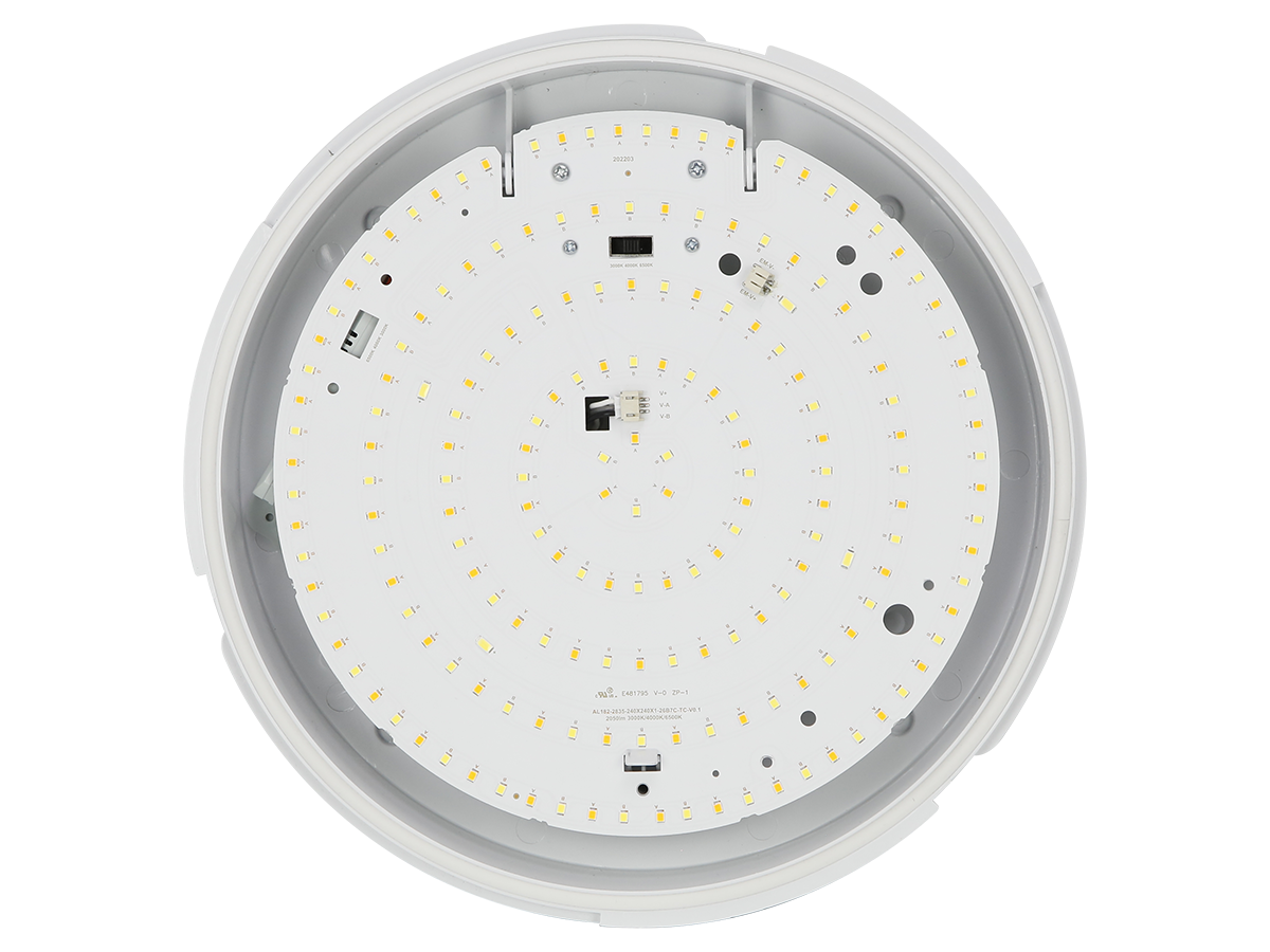 Plafonlamp LEDIS 3CCT(3K/4K/6K) 12/16W 1600lm rond IP65 wit PRIME bewegingssensor MV