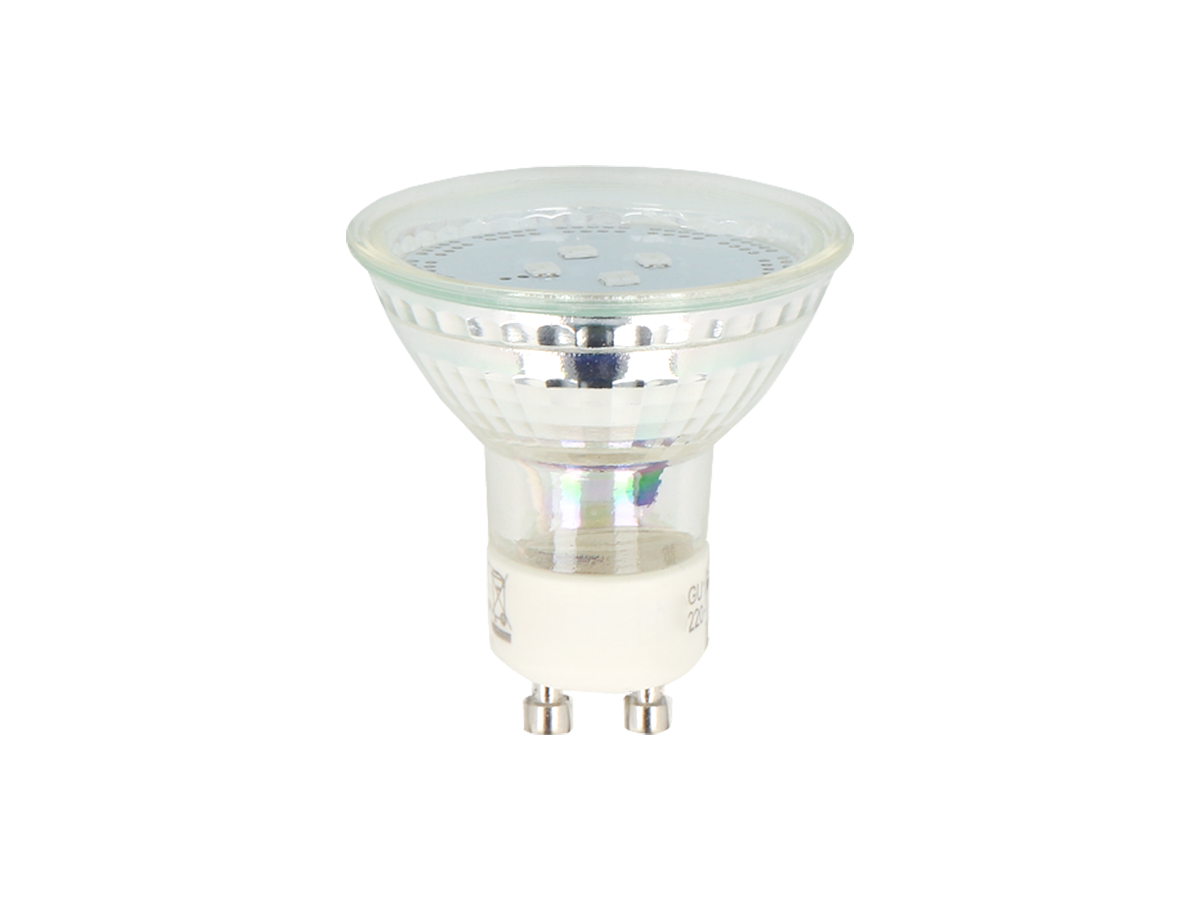 LED-lamp GU10 6500K 1W 80lm 230V 120 ° LITE glas