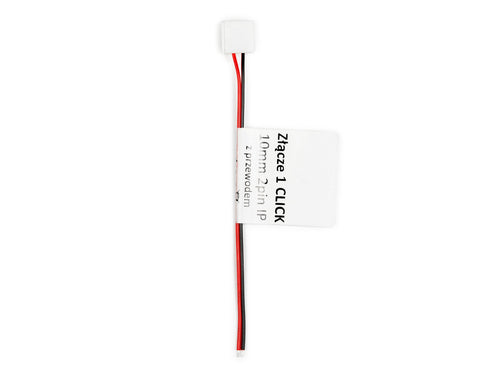 Connector voor IP67 LED strips CLICK CONNECTOR enkel 10mm 2 pins met kabel