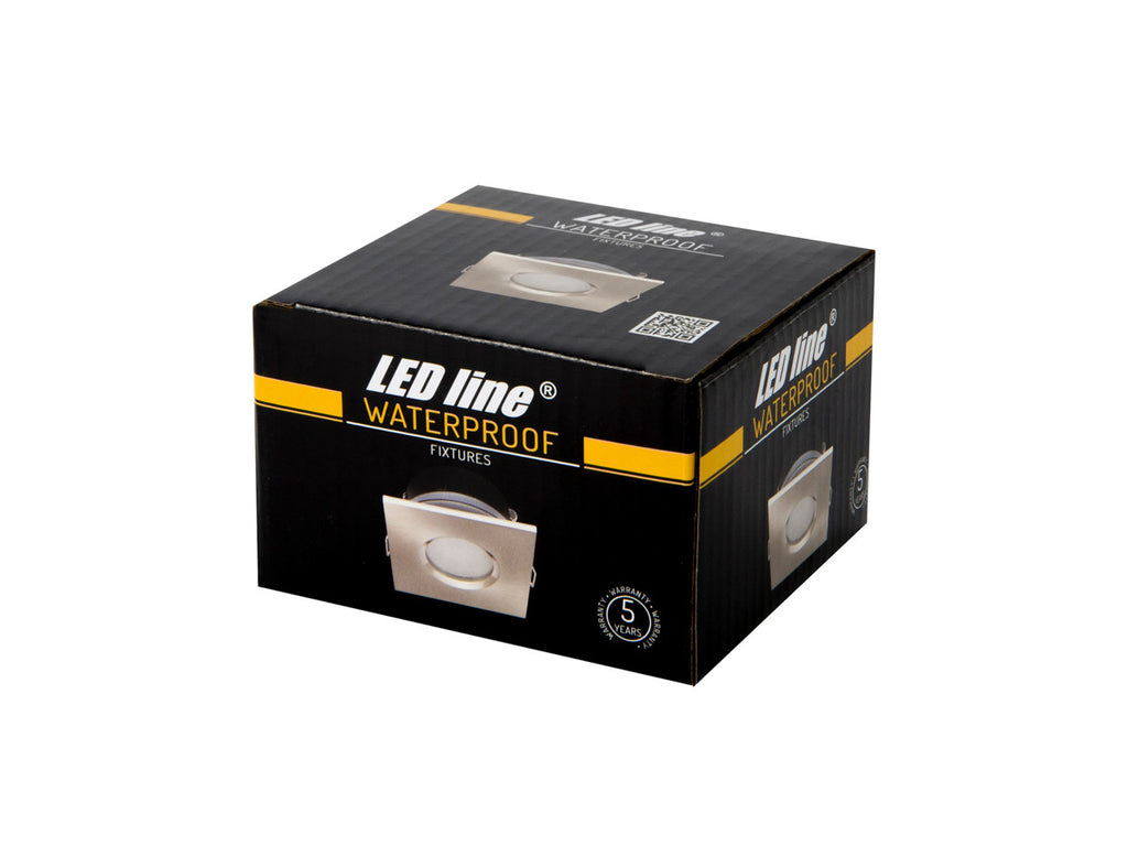 PLAFONDLAMP waterdicht vierkant IP65 satijn PRIME
