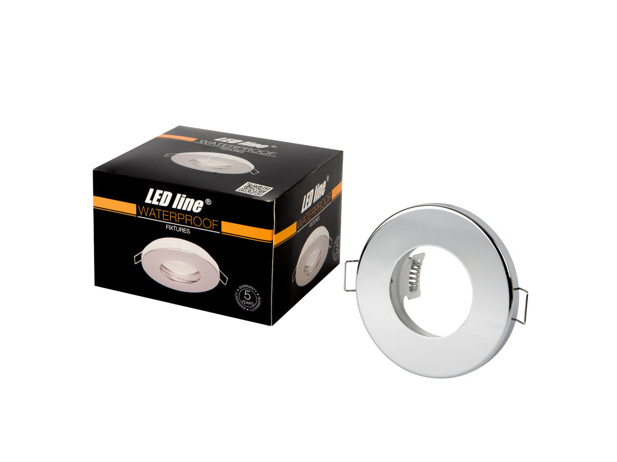 PLAFONDLAMP waterdicht rond IP65 chroom PRIME