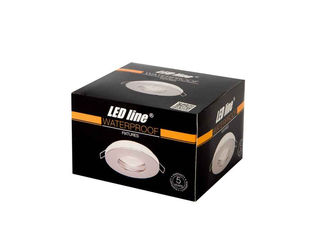 PLAFONDLAMP waterdicht rond IP65 chroom PRIME