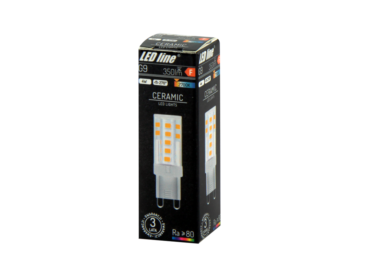 LED-lamp G9 2700K 4W 350lm 230V 270 ° LITE Keramiek