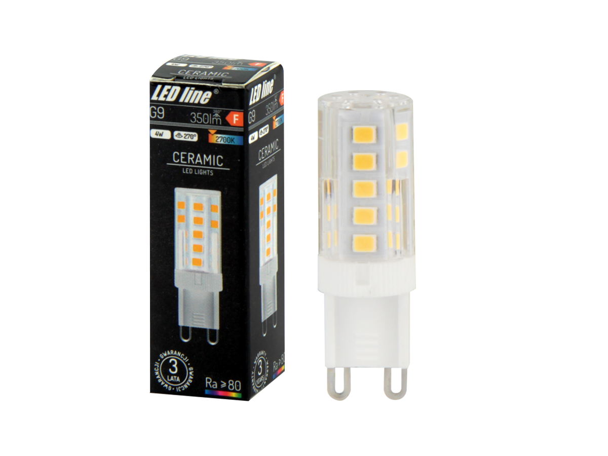 LED-lamp G9 2700K 4W 350lm 230V 270 ° LITE Keramiek