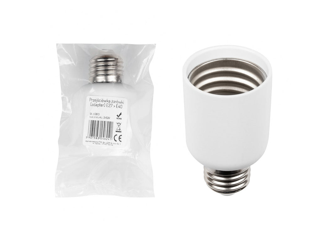 Lampadapter E27 naar E40