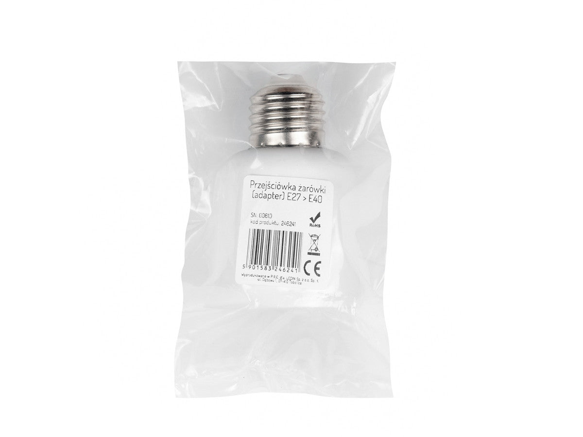 Lampadapter E27 naar E40