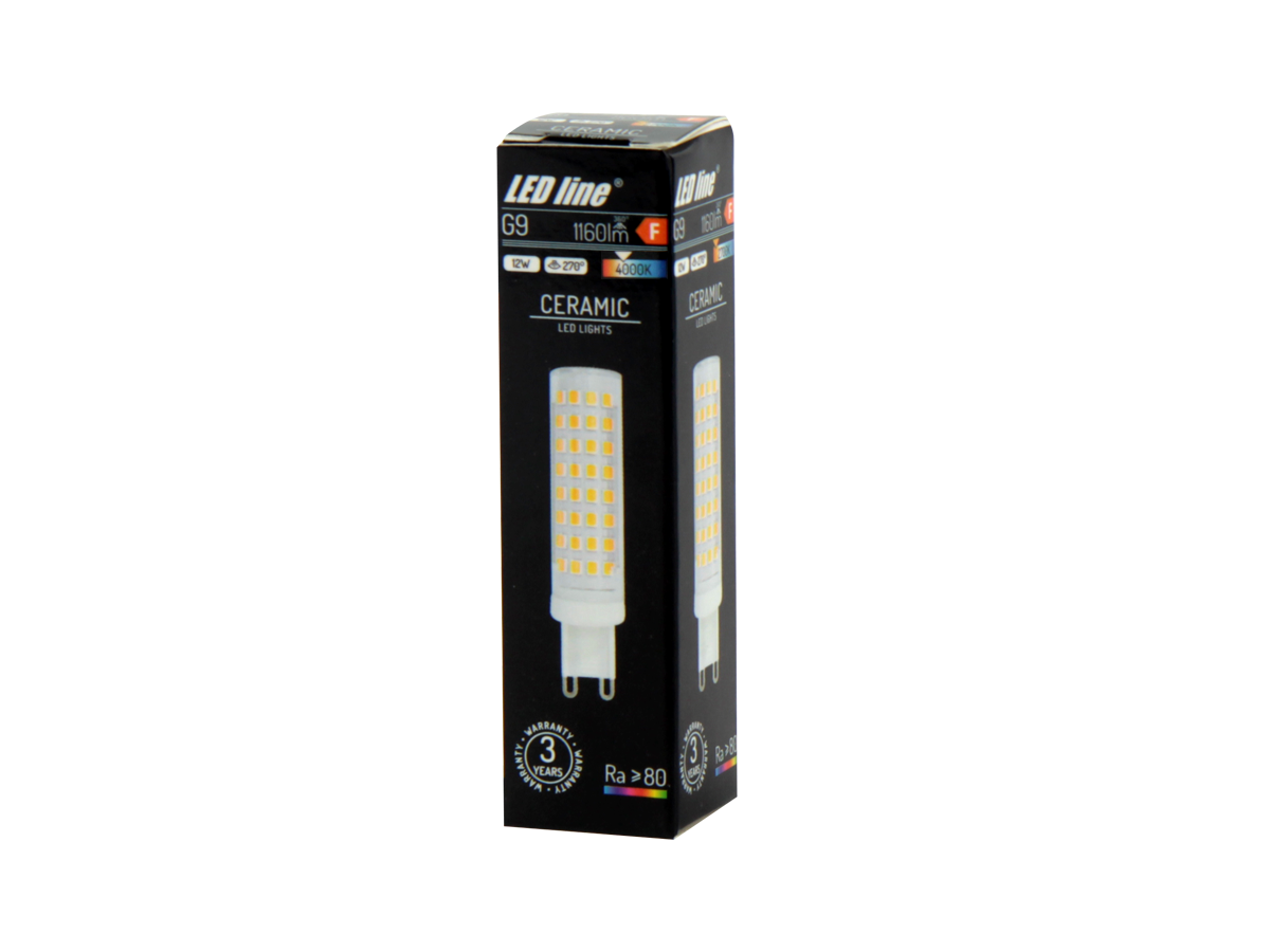 LED-lamp G9 4000K 12W 1160lm 230V 270 ° LITE Keramiek
