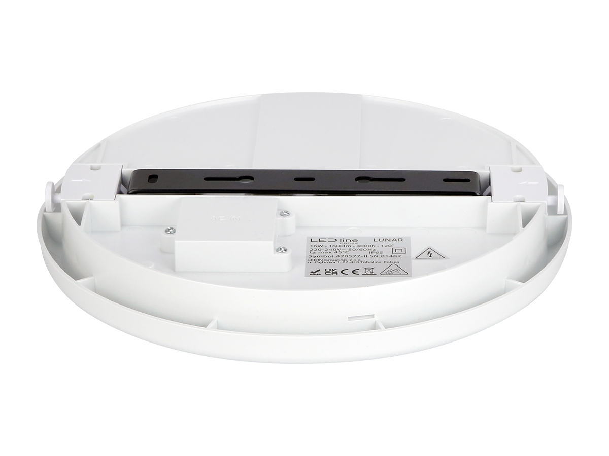 plafondlamp LUNAR 4000K 16W 1600lm rond IP65 wit PRIME