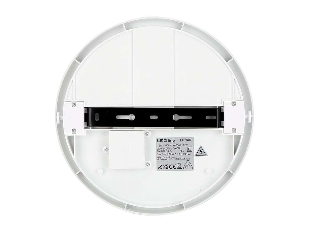 plafondlamp LUNAR 4000K 16W 1600lm rond IP65 wit PRIME