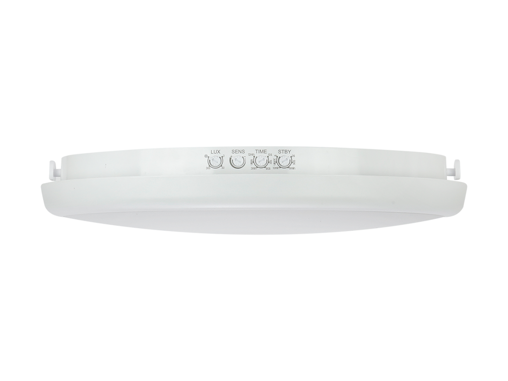 plafondlamp LUNAR 4000K 16W 1600lm rond IP65 wit PRIME bewegingssensor