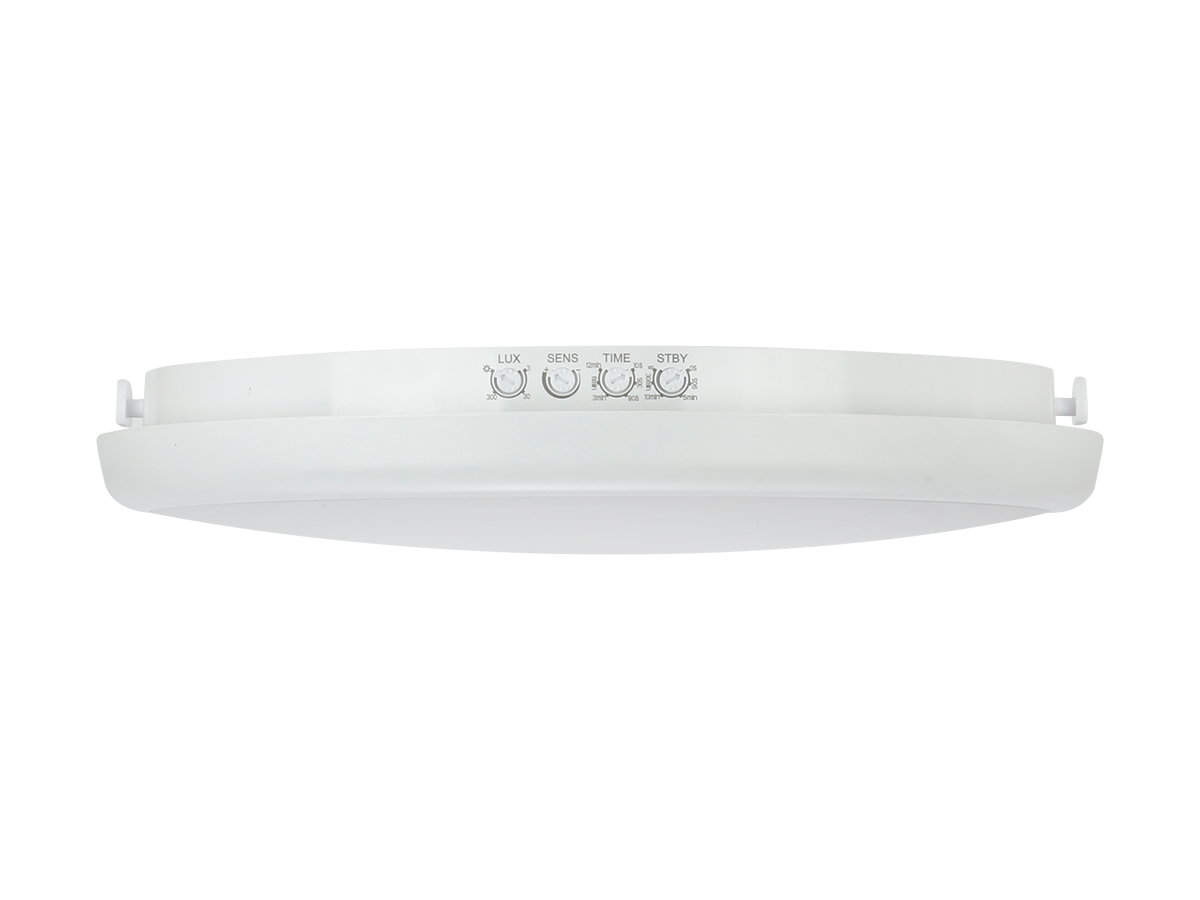 plafondlamp LUNAR 4000K 16W 1600lm rond IP65 wit PRIME bewegingssensor