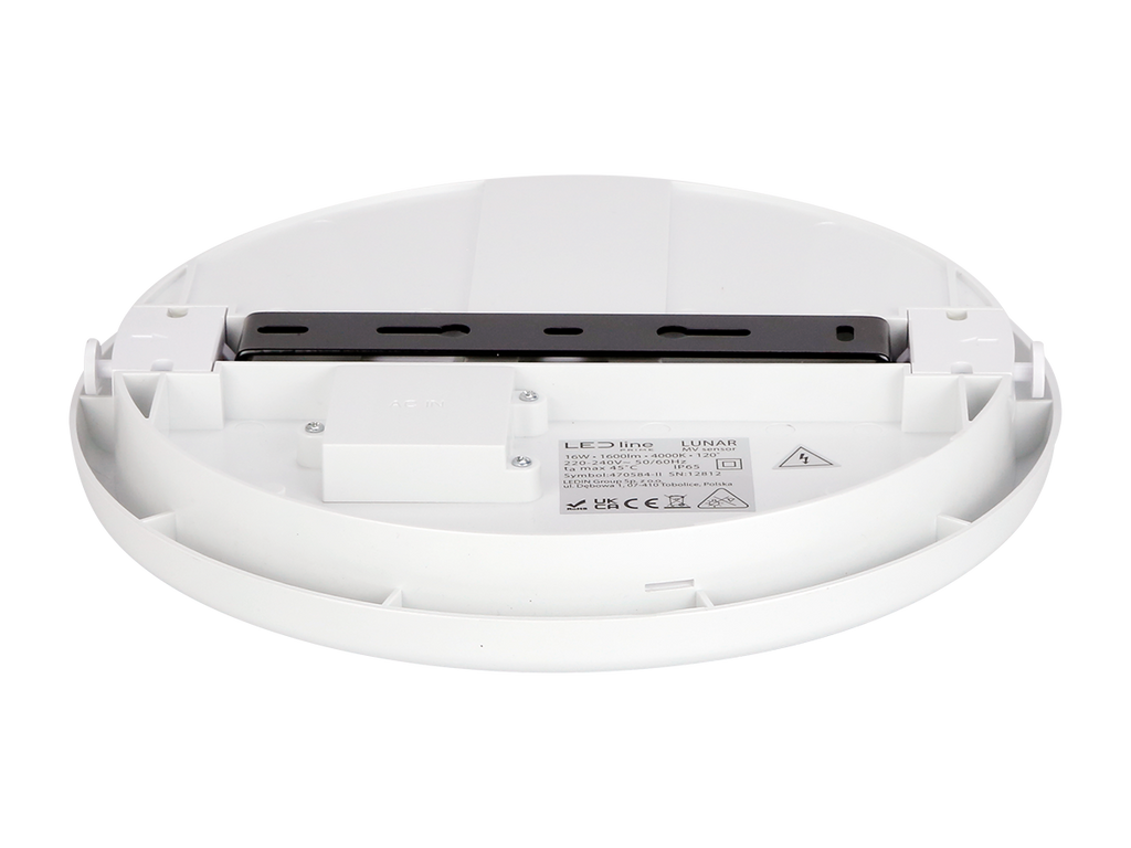plafondlamp LUNAR 4000K 16W 1600lm rond IP65 wit PRIME bewegingssensor