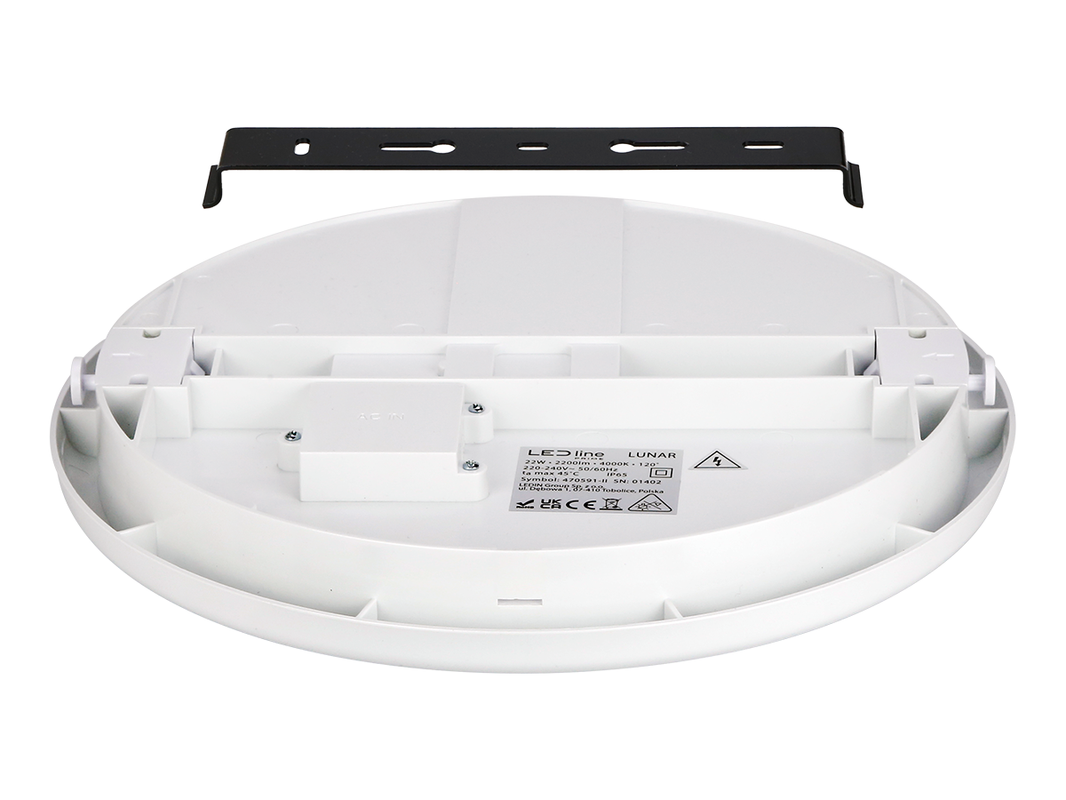plafondlamp LUNAR 4000K 22W 2200lm rond IP65 wit PRIME