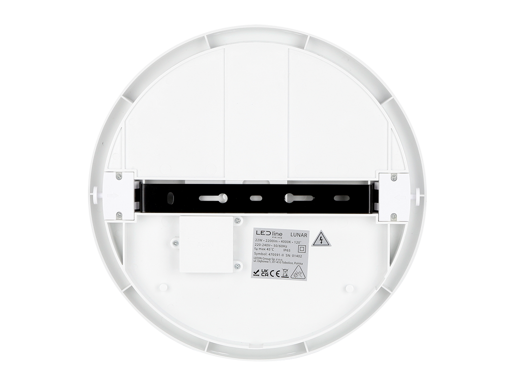 plafondlamp LUNAR 4000K 22W 2200lm rond IP65 wit PRIME