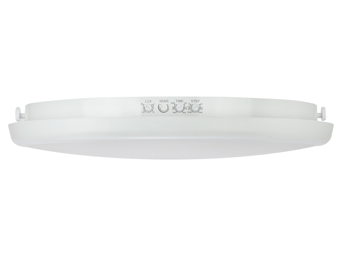 plafondlamp LUNAR 4000K 22W 2200lm rond IP65 wit PRIME bewegingssensor
