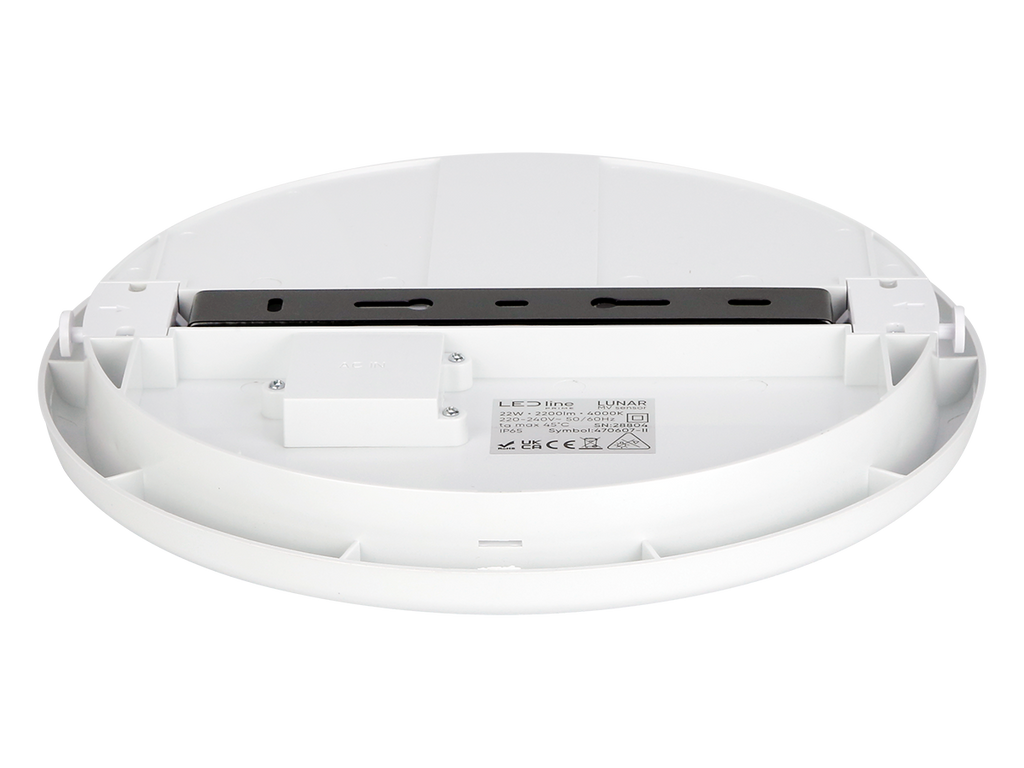 plafondlamp LUNAR 4000K 22W 2200lm rond IP65 wit PRIME bewegingssensor