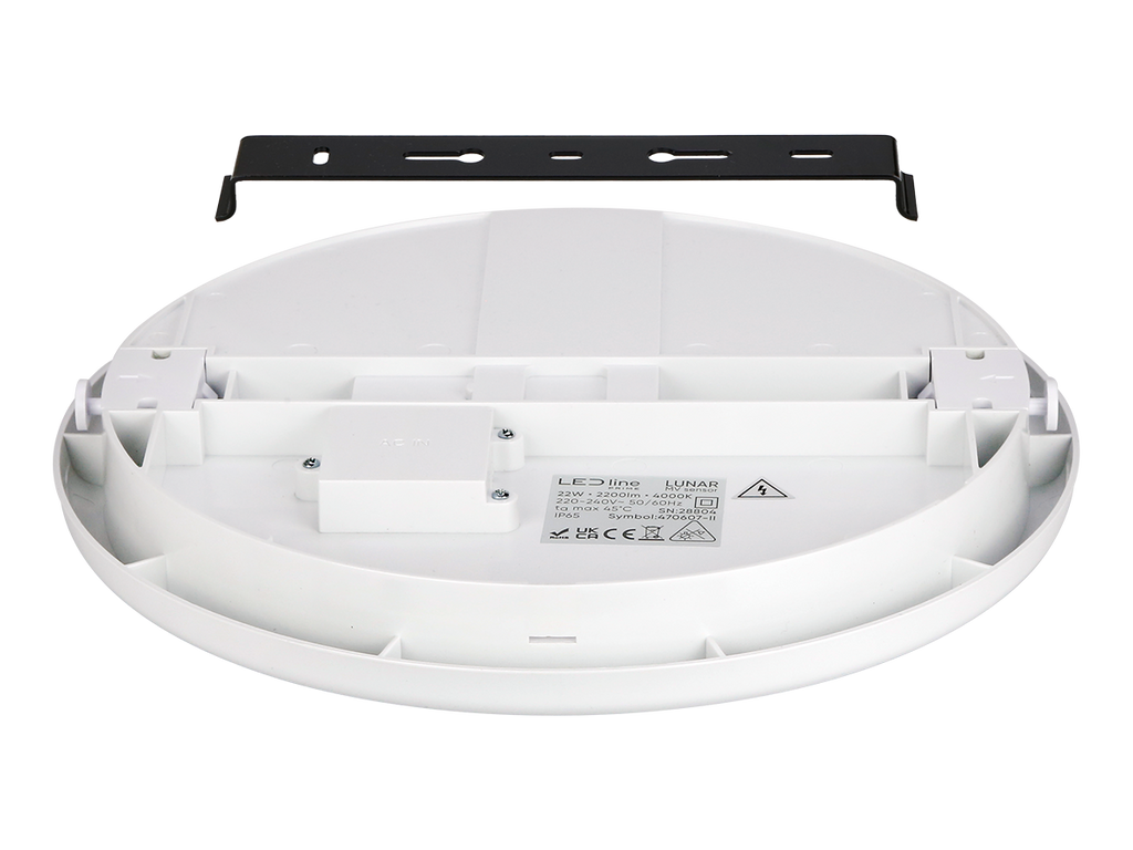 plafondlamp LUNAR 4000K 22W 2200lm rond IP65 wit PRIME bewegingssensor