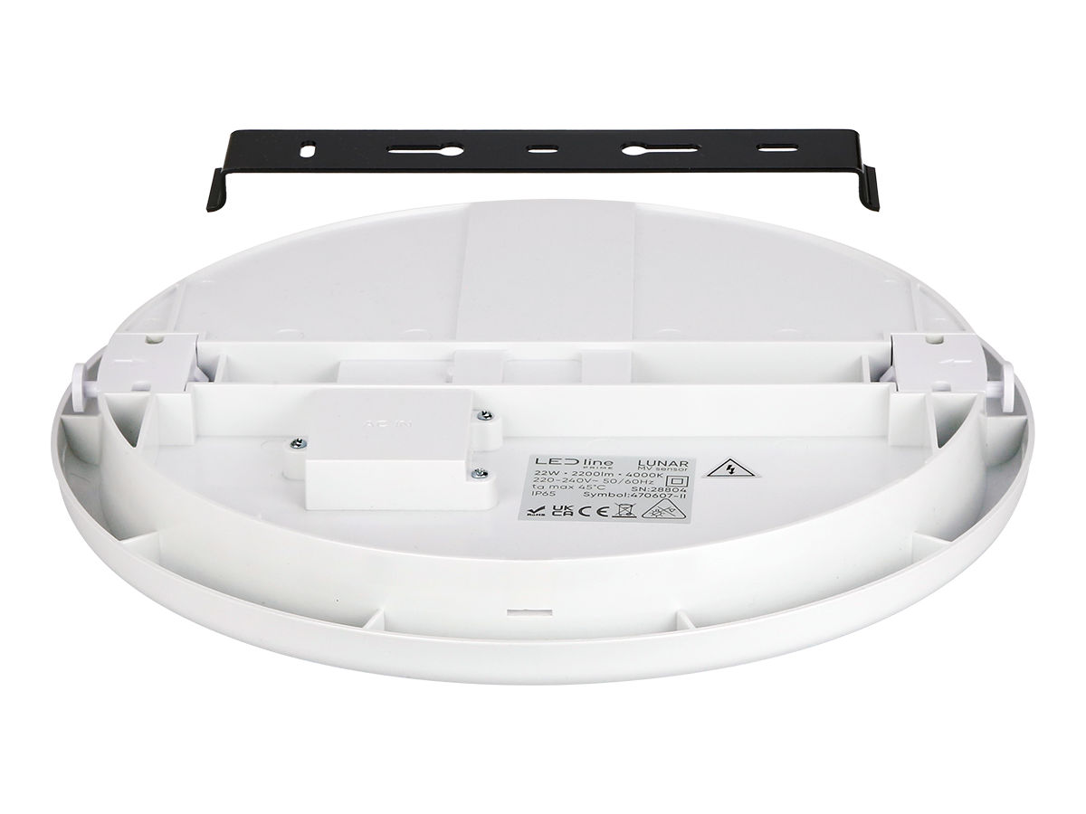 plafondlamp LUNAR 4000K 22W 2200lm rond IP65 wit PRIME bewegingssensor