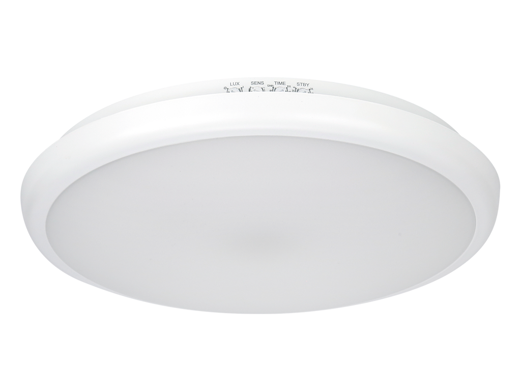 plafondlamp LUNAR 4000K 22W 2200lm rond IP65 wit PRIME bewegingssensor