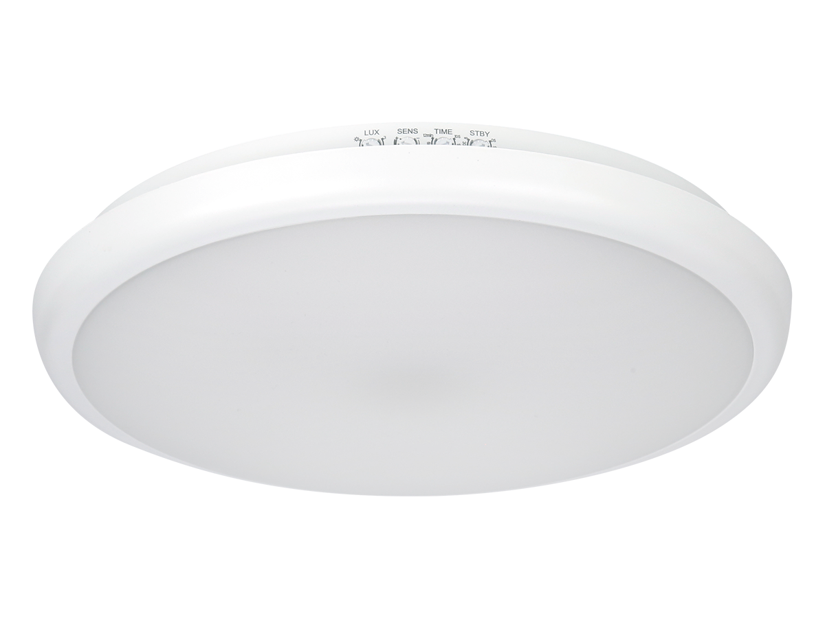 plafondlamp LUNAR 4000K 22W 2200lm rond IP65 wit PRIME bewegingssensor
