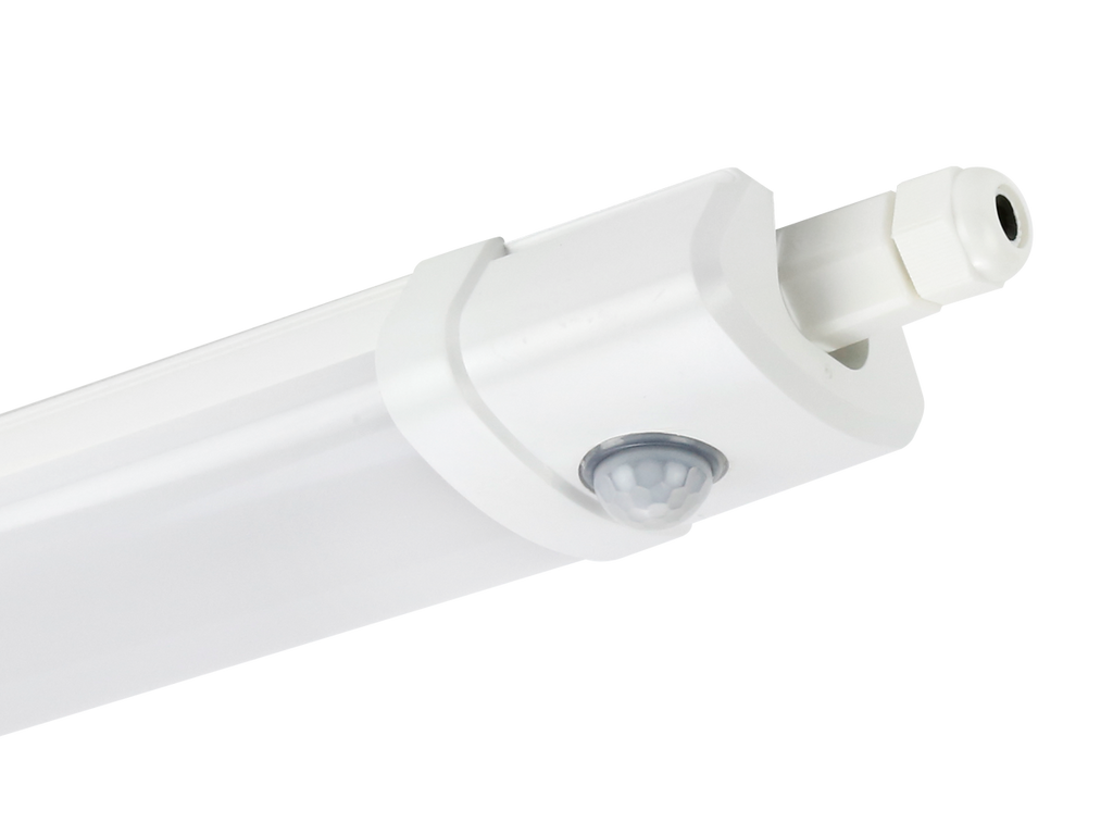 Hermetische armatuur TRI-PROOF 4000K 40W 4800lm IP65 120cm grijs LITE PIR