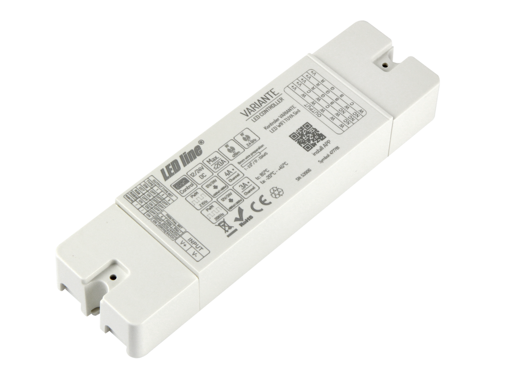 VARIANTE 12V/24V 20A RF WIFI TUYA 5in1 RGBCCT PRIME Controller