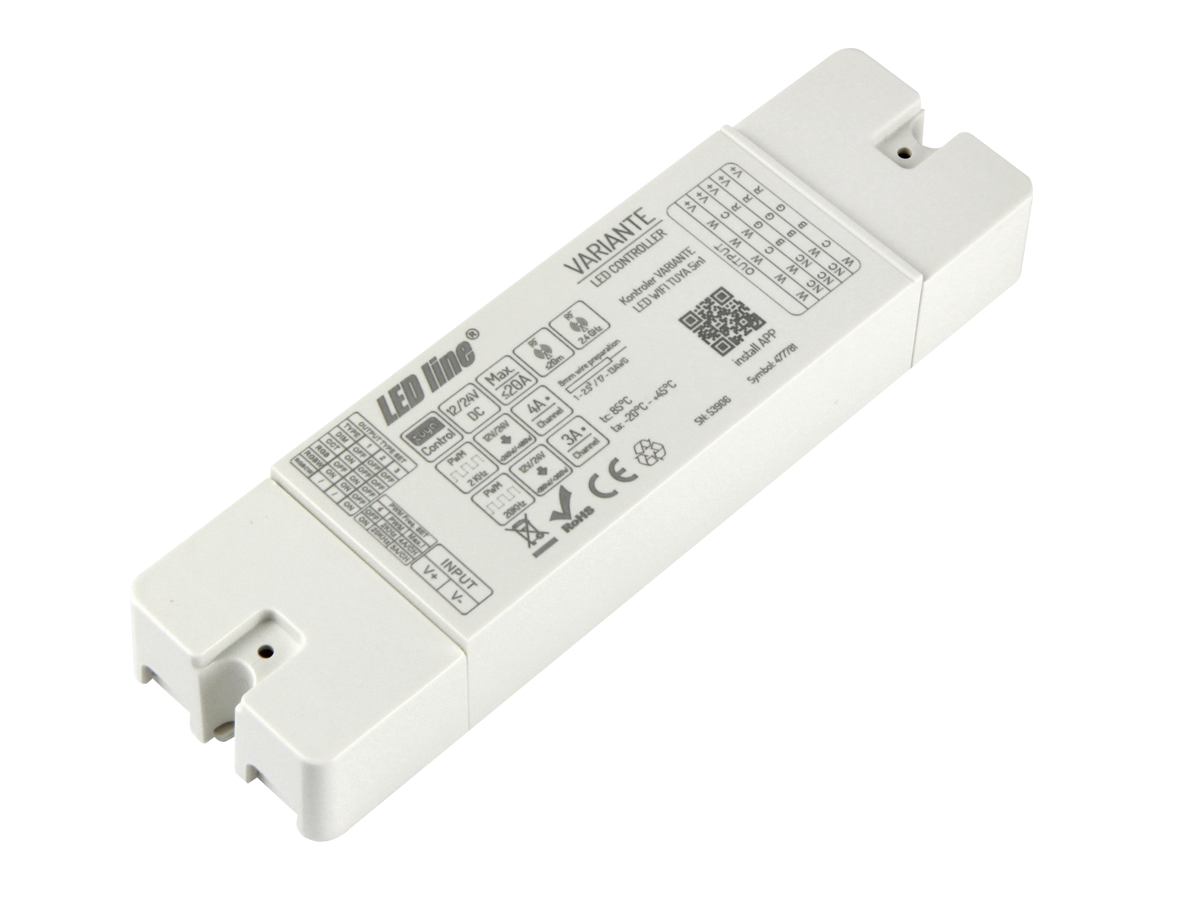 VARIANTE 12V/24V 20A RF WIFI TUYA 5in1 RGBCCT PRIME Controller
