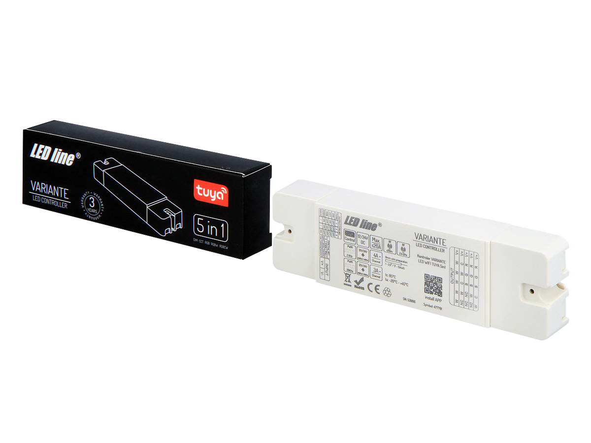 VARIANTE 12V/24V 20A RF WIFI TUYA 5in1 RGBCCT PRIME Controller