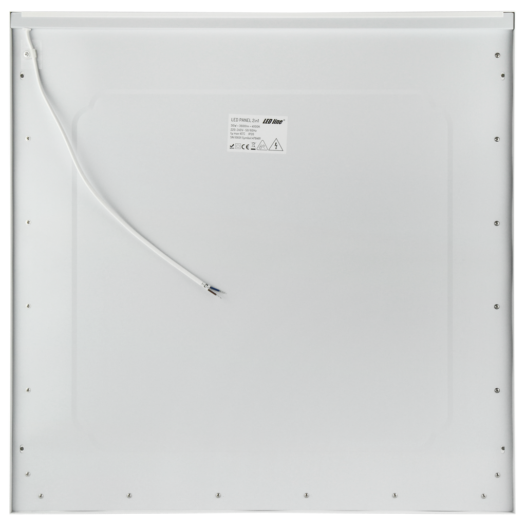 Backlit Paneel 2in1 4000K 30W 3600lm IP20 60x60cm wit met Skyframe rand Oppervlak/Inbouw PRIME