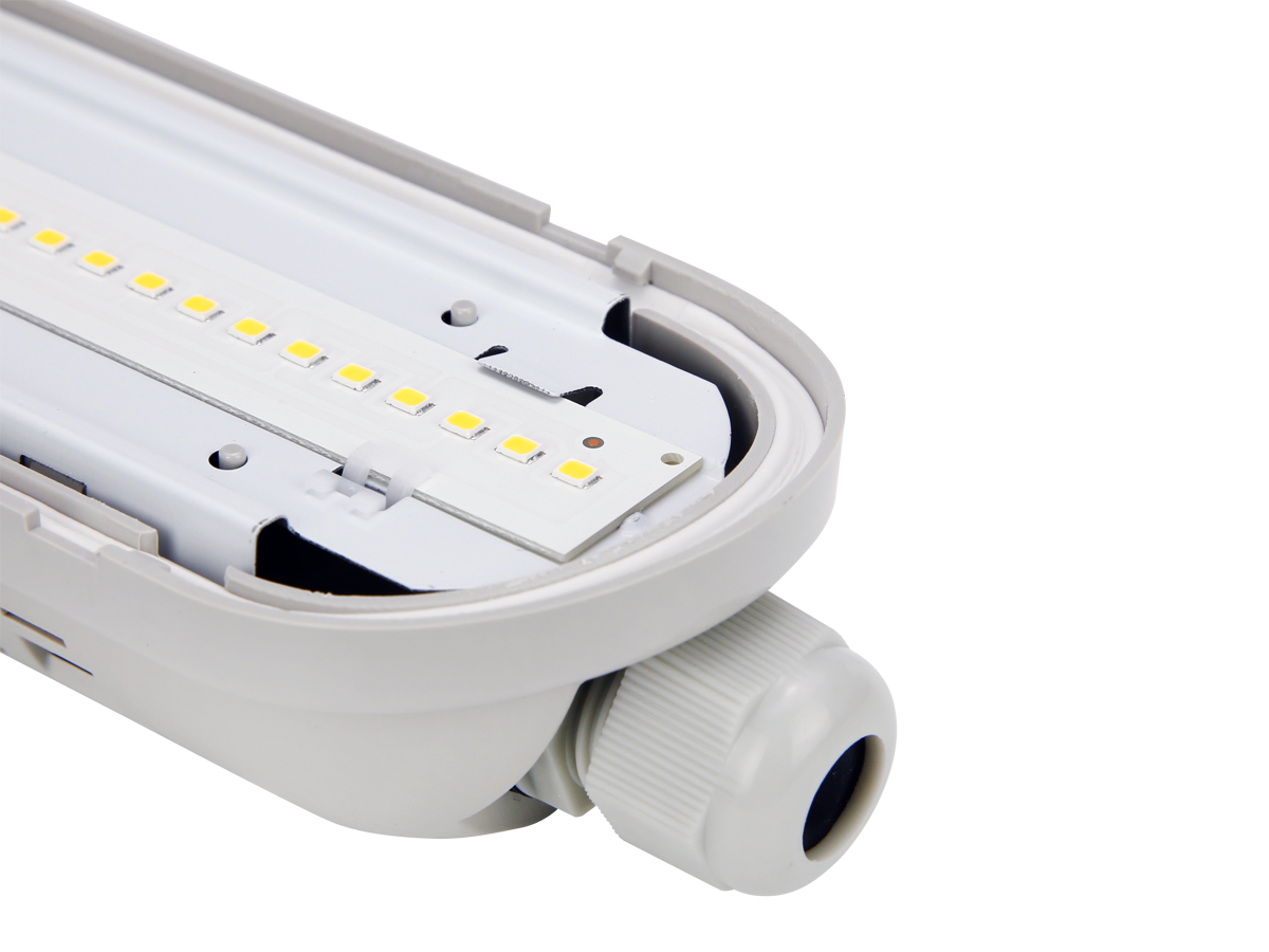Hermetische armatuur LINKER 4000K 40W 6000lm IP65 120cm grijs PRIME DALI