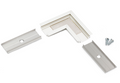 L CORNER 10 connector wit / op