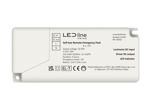 Backlit Paneel 4000K 34W 4760lm IP20 60x60cm wit PRIME noodmodule LAW 3h AT