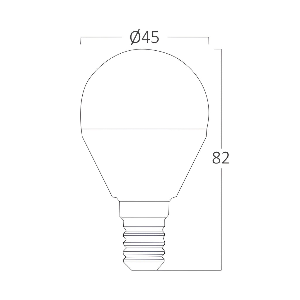 Braytron Advance LED Lamp 5W E14 3000K P45