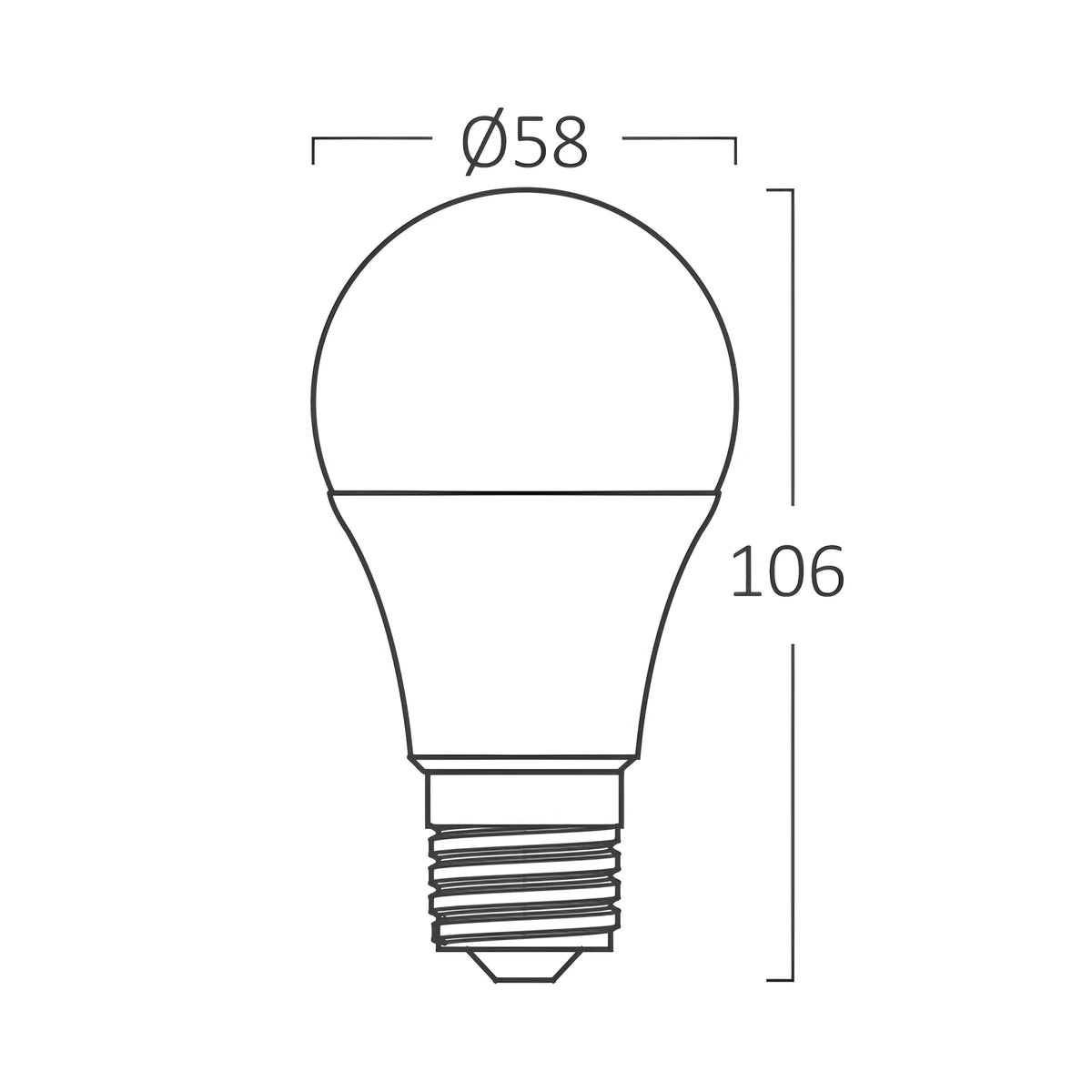 Braytron Advance LED Lamp 9W E27 6500K A60