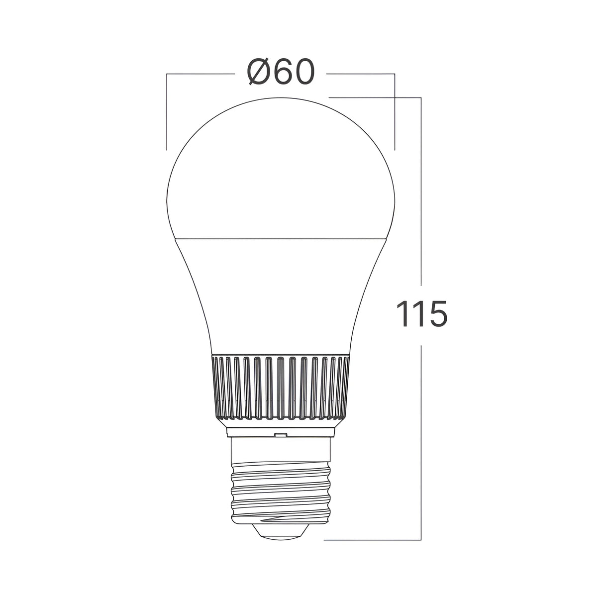 Braytron Premium LED Lamp E27 10,5W A60 5IN1