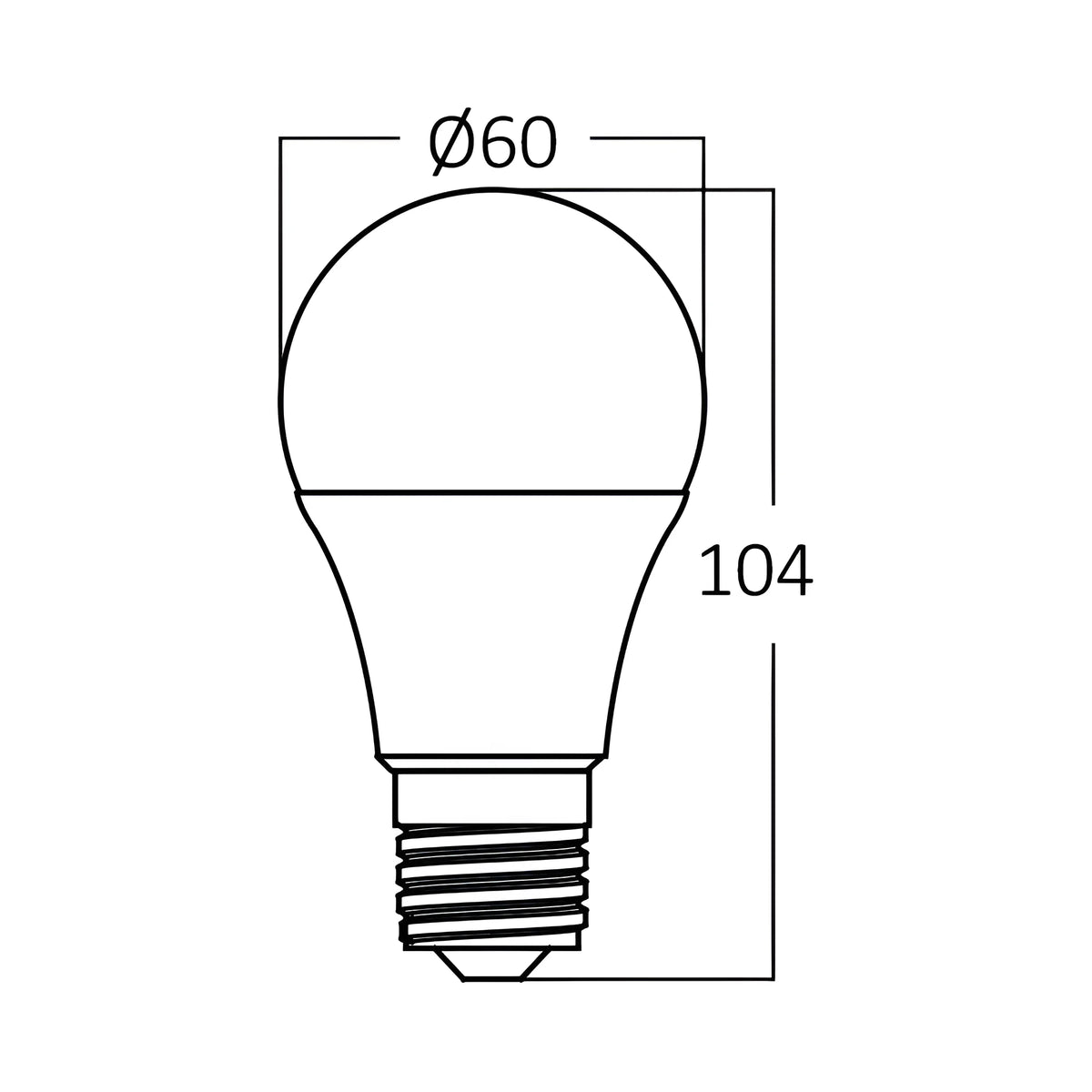 Braytron Advance LED Lamp 9W E27 4000K A60 DIM