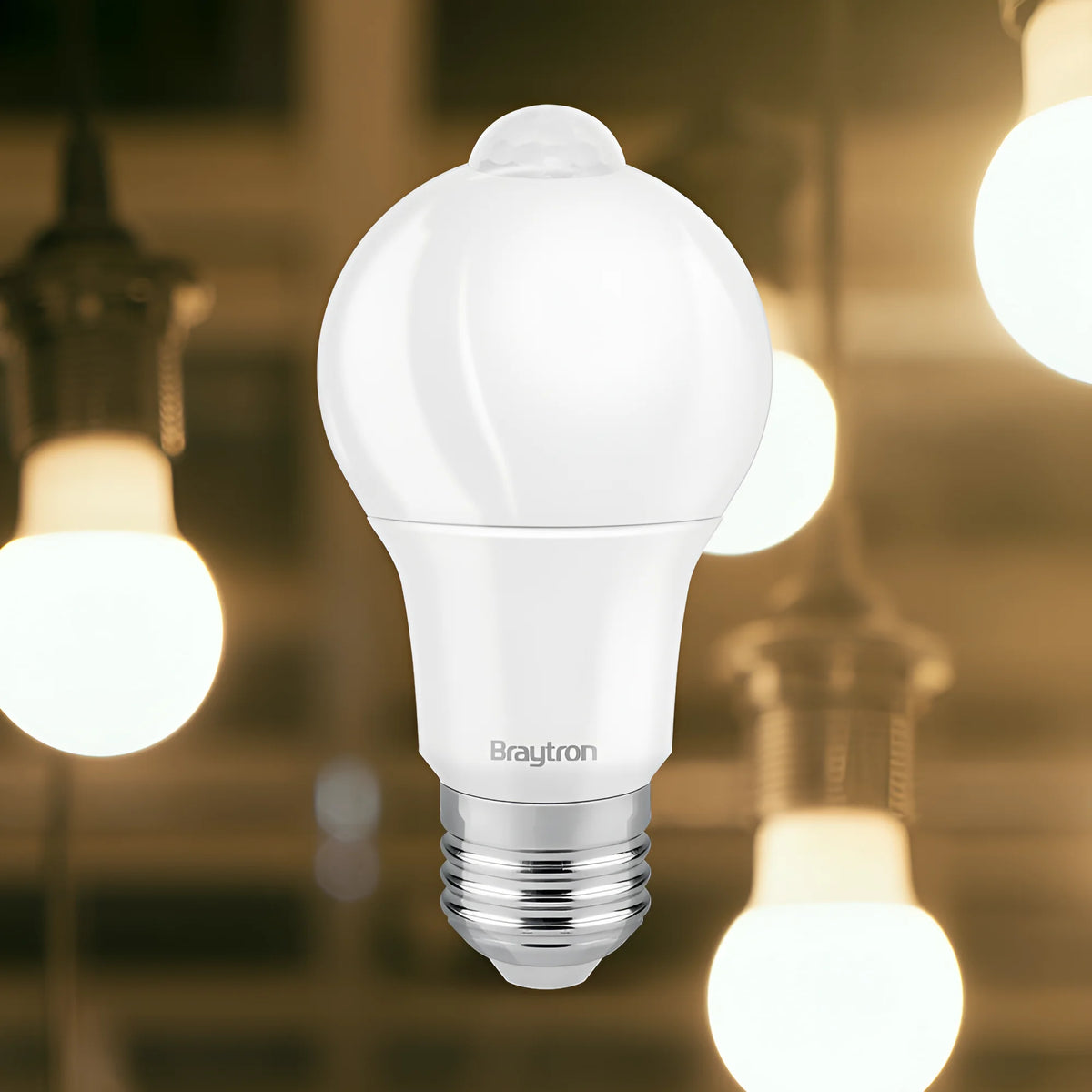 Braytron Advance LED Lamp 9W E27 3000K MO.SENS. A60
