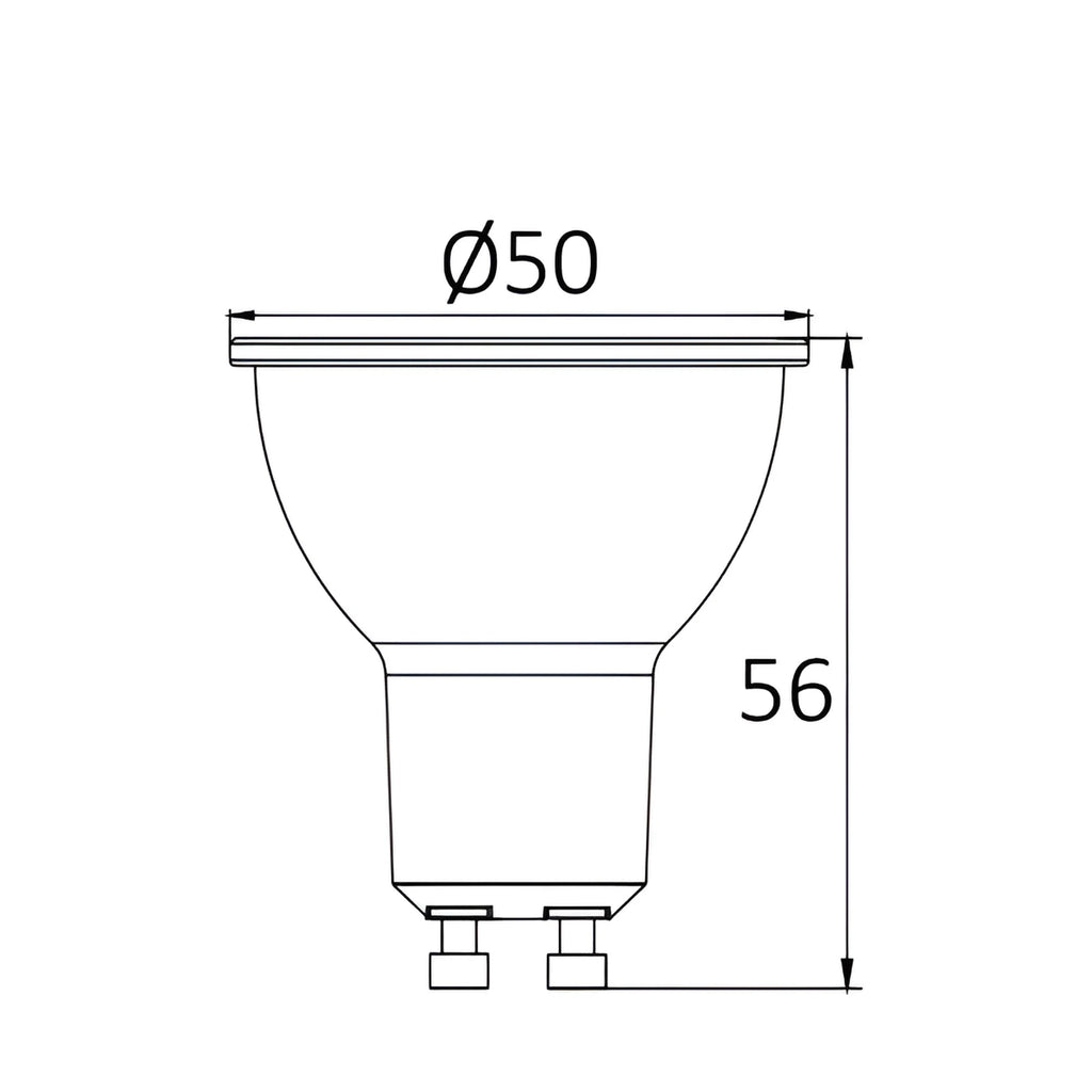 Braytron Advance LED Lamp 6W GU10 4000K 38D DIM