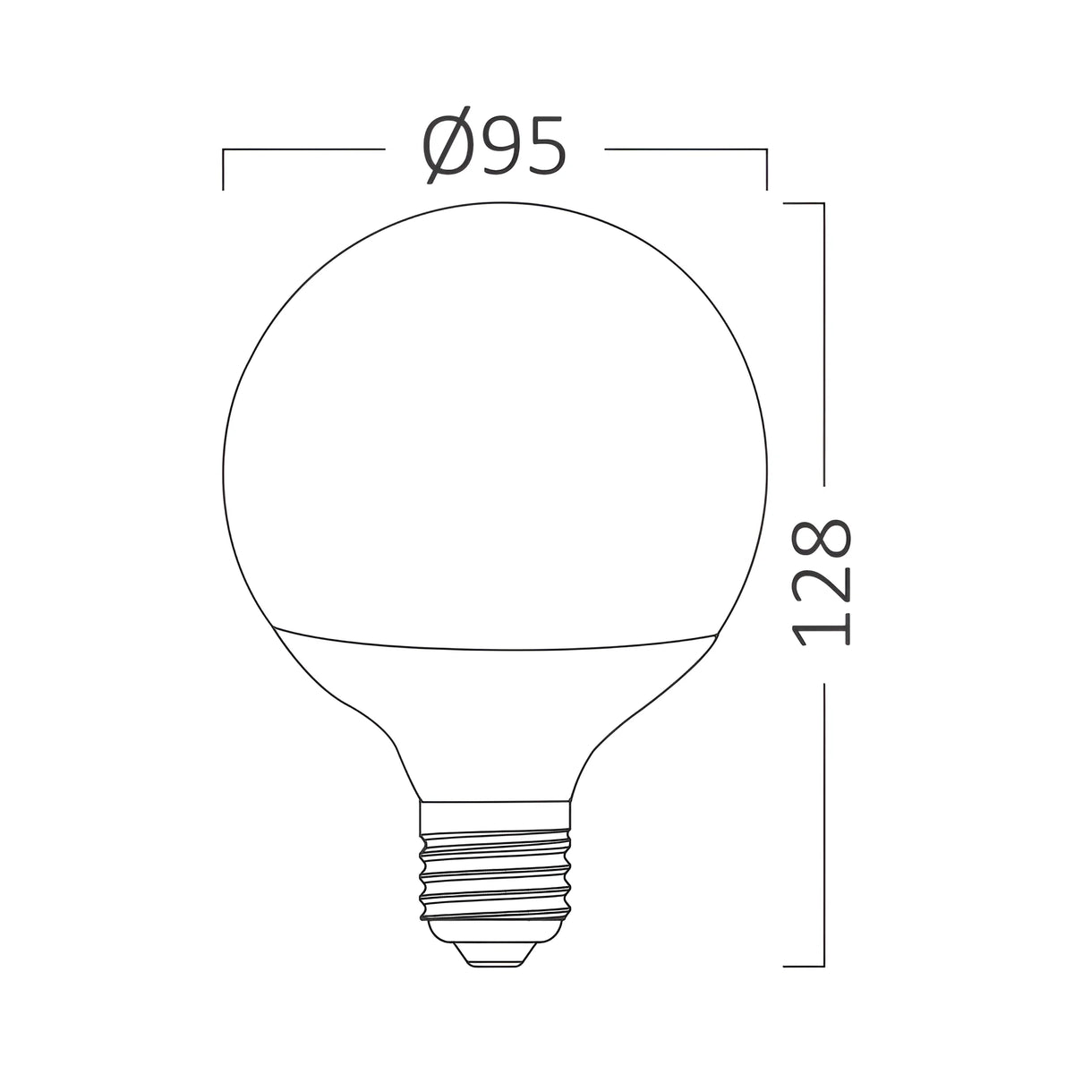 Braytron Advance LED Lamp 14W E27 3000K G95