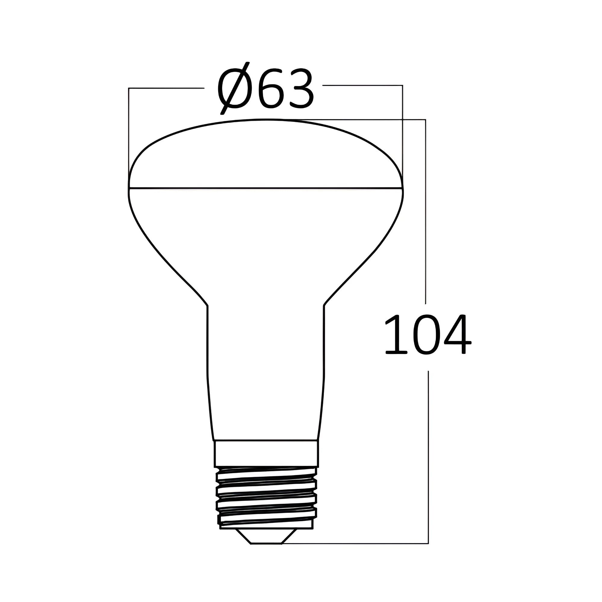 Braytron Advance LED Lamp 9W E27 3000K R63