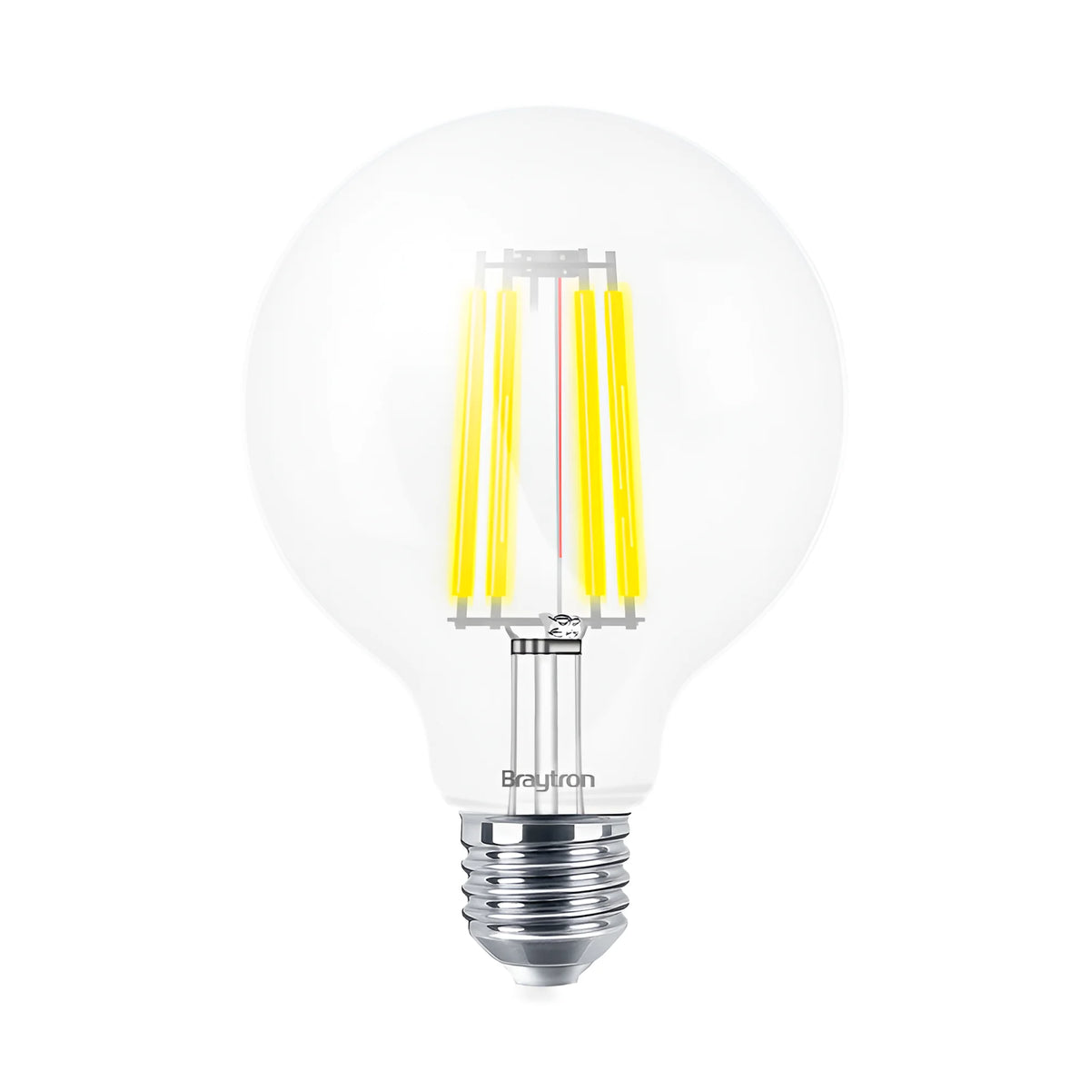 Braytron Advance LED Lamp 8W E27 3000K Transparant G95 DIM