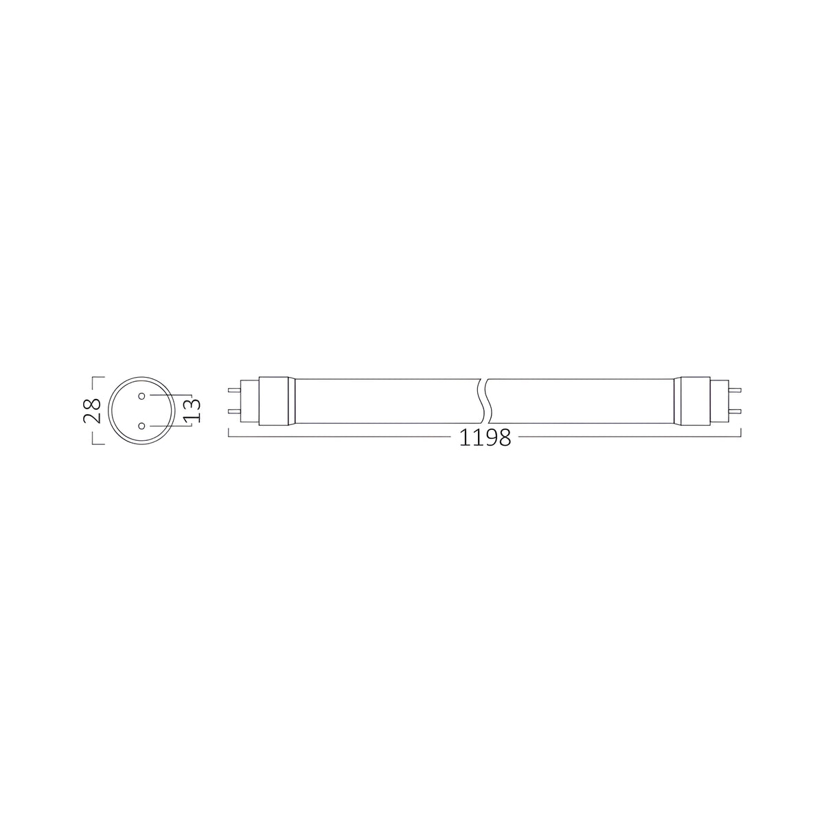 Braytron Advance LED Buis 18W G13 4000K SG T8 GLS
