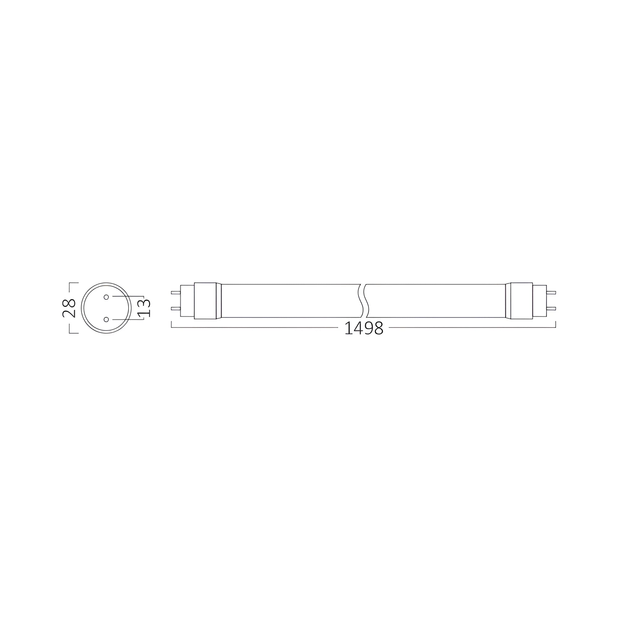 Braytron Advance LED Buis 24W G13 6500K SG T8 GLS