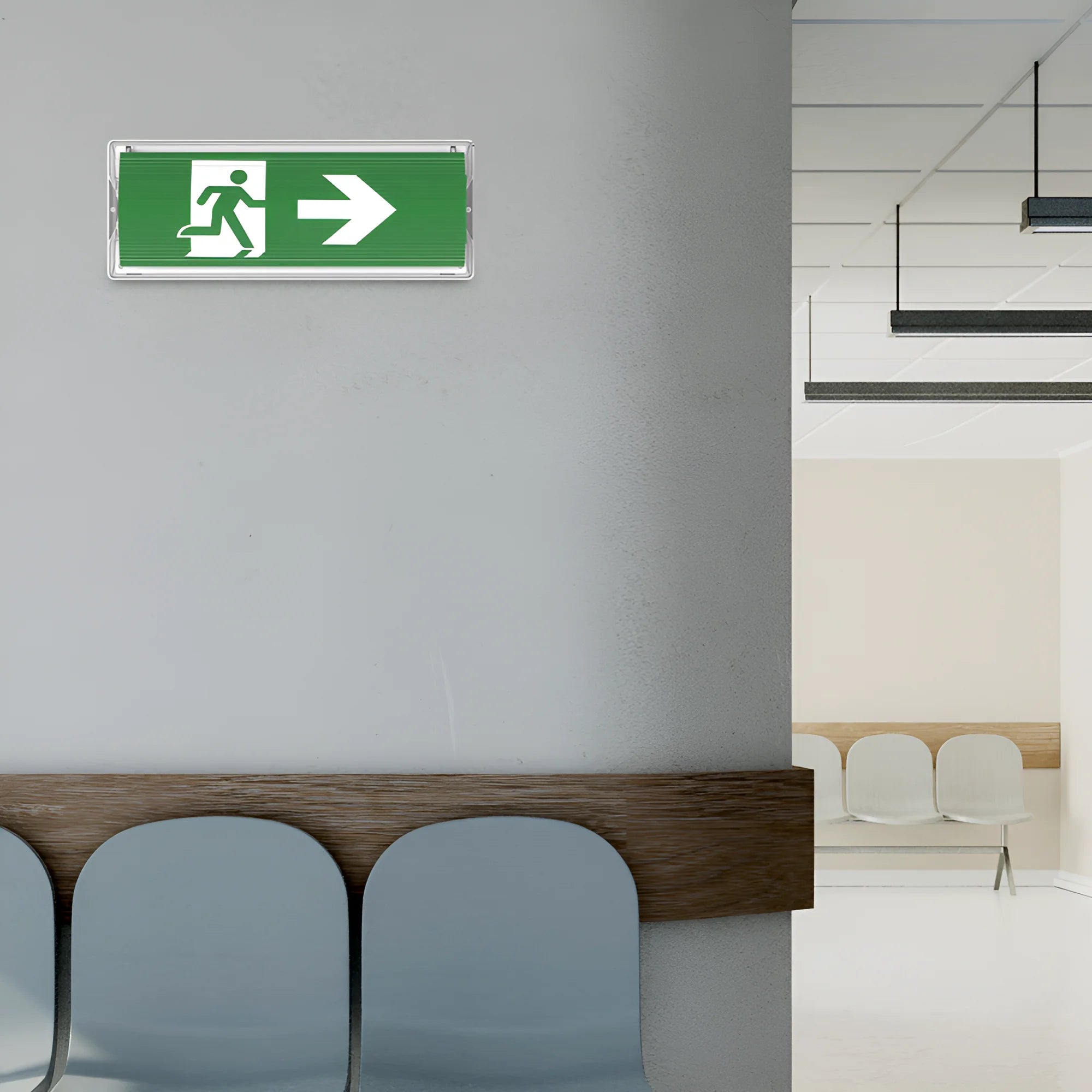 Braytron Exit Nooduitgangverlichting 5W IP65 Wit LED DUAL