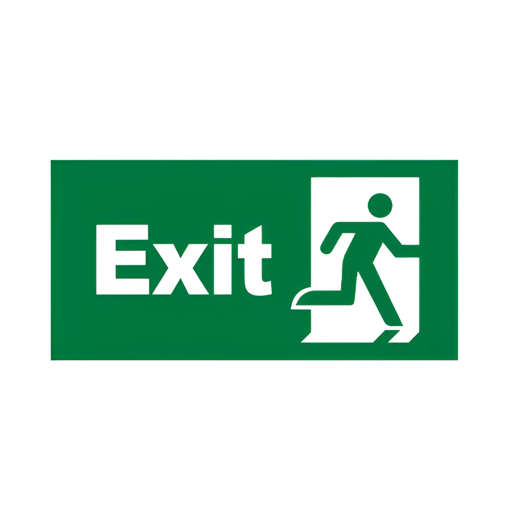 Braytron Exit Sing Nooduitgang Bordje EXIT DOOR PVC FOR BC14