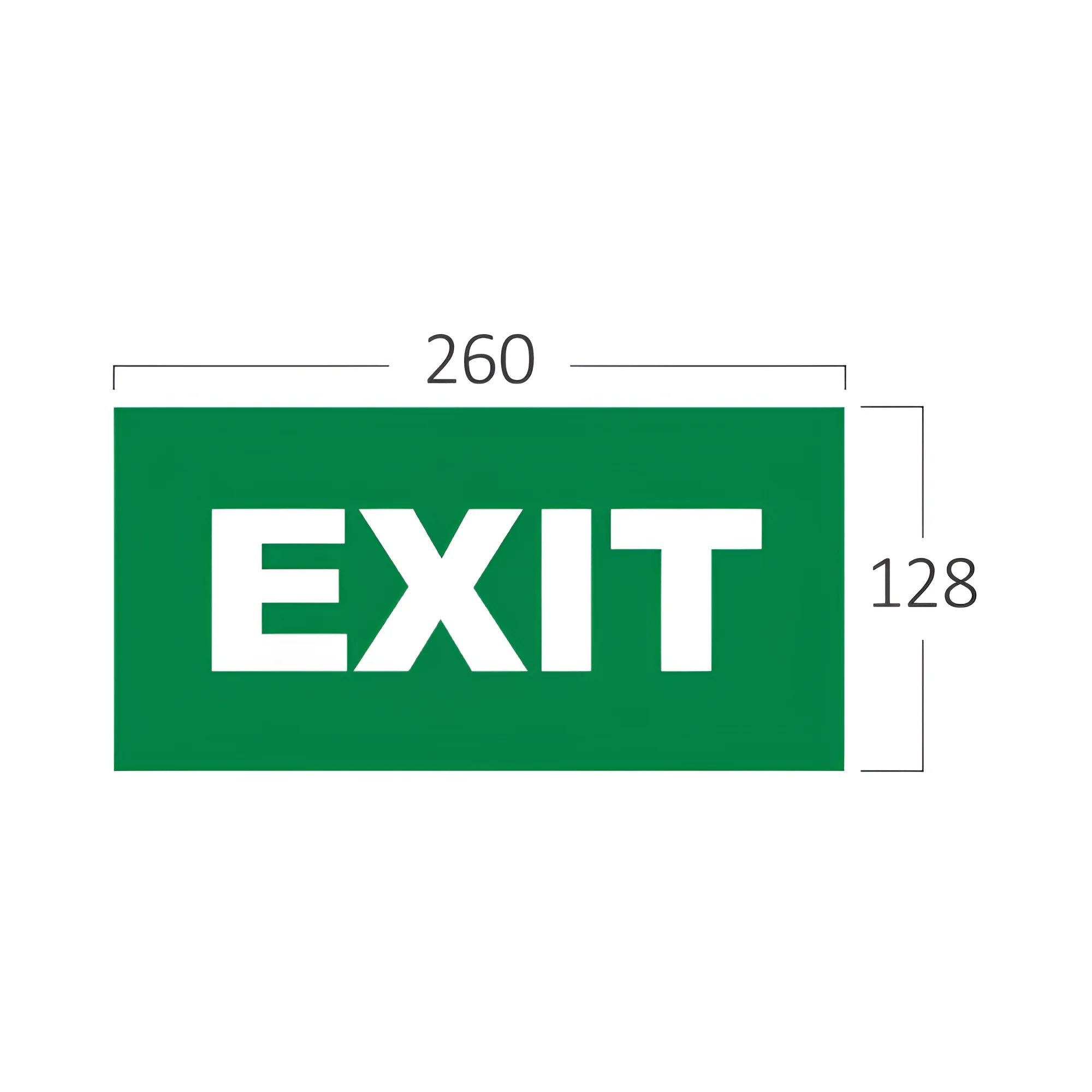 Braytron Exit Sing Nooduitgang Bordje EXIT PVC FOR BC14