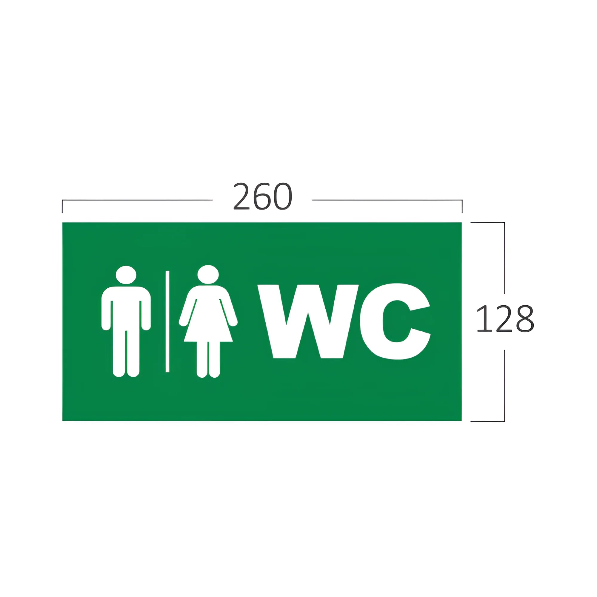 Braytron Exit Sing Nooduitgang Bordje WC PVC FOR BC14