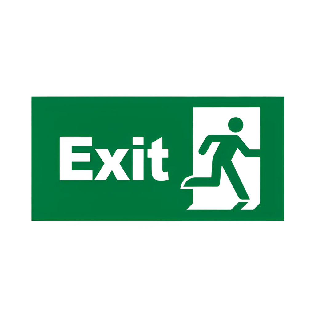 Braytron Exit Sing Nooduitgang Bordje EXIT DOOR STICKER FOR BC14