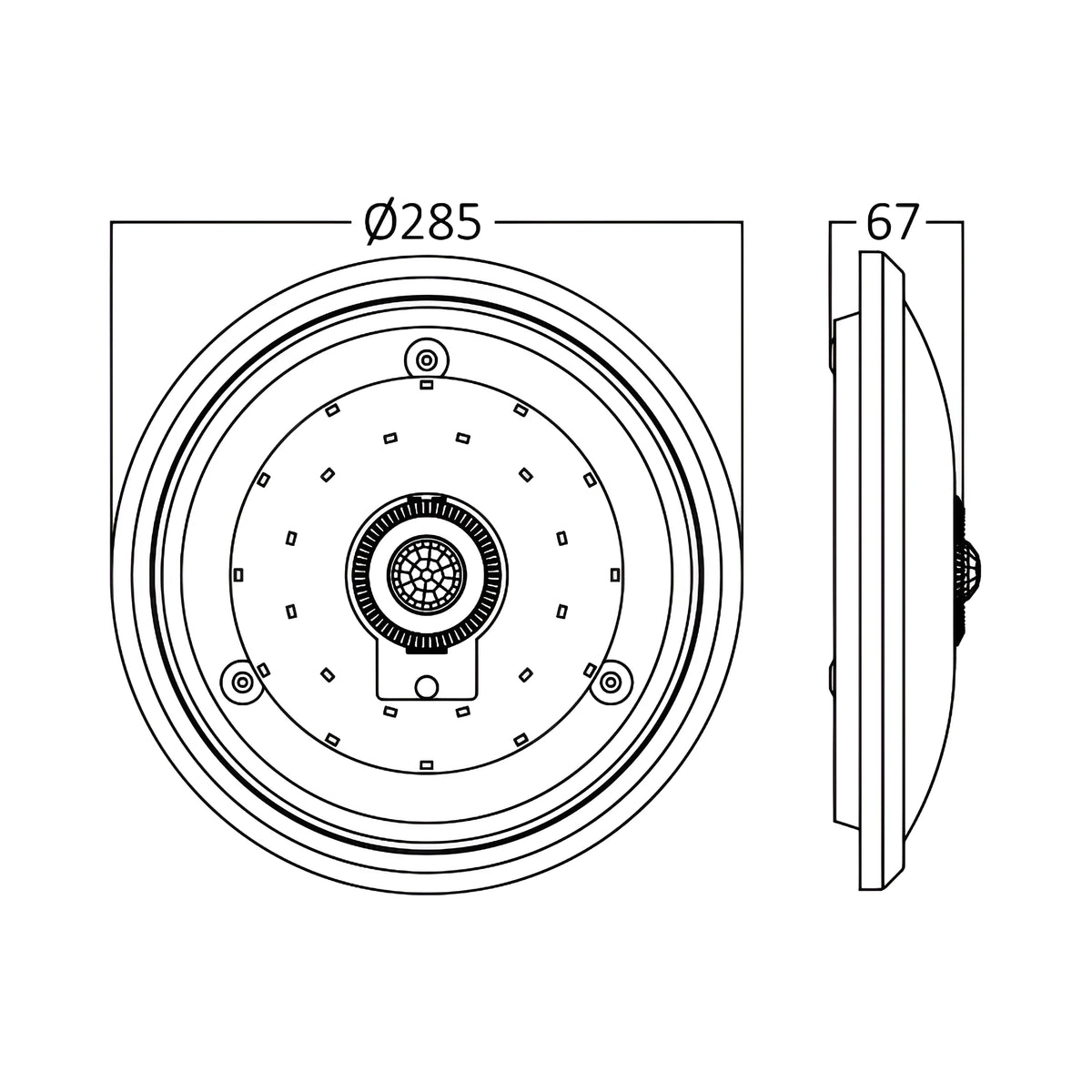 Braytron Sensa Plafondlamp 15W 4000K SNS